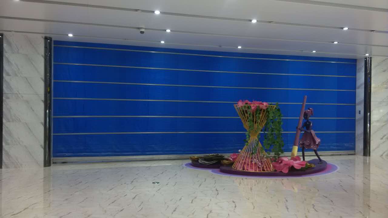 2017年12月10日臨汾明珠金港防火卷簾門完美竣工驗收效果圖！